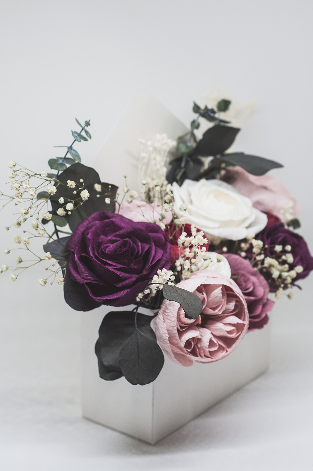 bouquet fleurs en papier